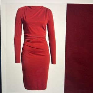 Brand new ruched long sleeve dress-- Nordstrom